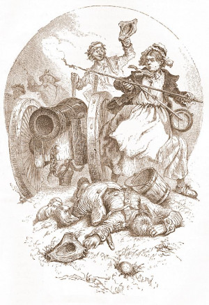 Example: Molly Pitcher engraving , 1859