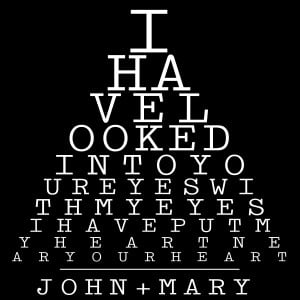 Lgbt Quotes And Sayings Eye chart quote stock print