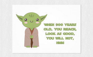 PDF DIY - Happy Birthday - Yoda quote 