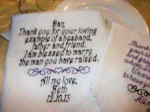 Mother and Father of the Groom From Bride- Personalized Wedding ...