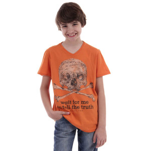 Camiseta Menino Colcci Fun Tam Laranja