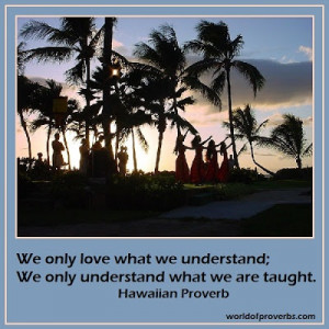 Hawaiian Proverb