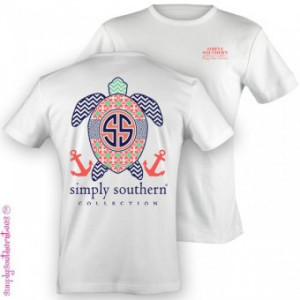 White Simply Southern Turtle T-Shirt