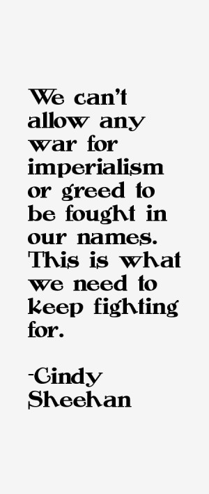 Return To All Cindy Sheehan Quotes