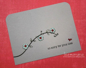 Simple sympathy card