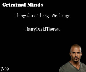 ... Thoreau Criminal Minds quote from