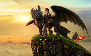 Toothless and Hipcup in How To Train Your Dragon 2 Wallpaper HD