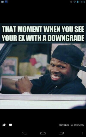 ... cuz he is a downgrade. So now I see his new person as poor girl. Lol