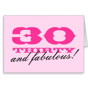 30th Birthday card for women | 30 and fabulous!