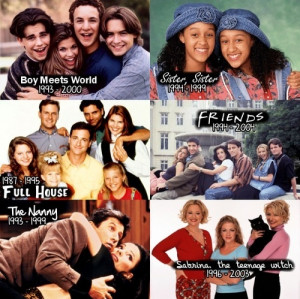 90s tv > tv now, boy meets world, come back, friends, full house, life ...