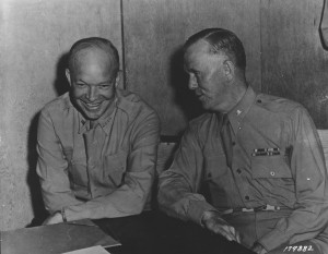 General Dwight D. Eisenhower (left) and General George C. Marshall ...