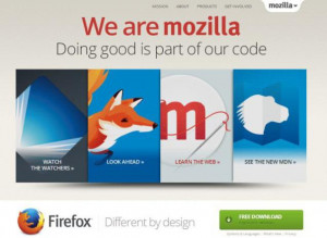 screengrab of the Mozilla homepage. Mozilla co-founder Brendan Eich ...