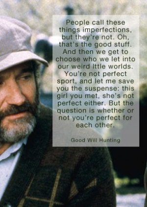 Finding Perfection - Good Will Hunting