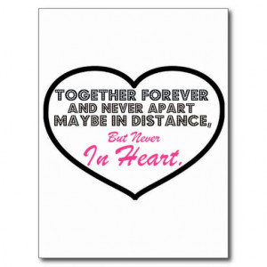 Together Forever & Never apart..... Postcards
