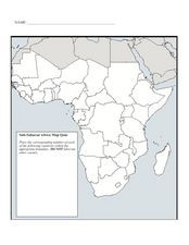 Sub Saharan Africa Map