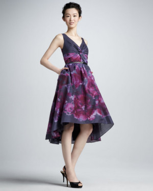 Lela Rose Target Watercolor High Low Dress Review