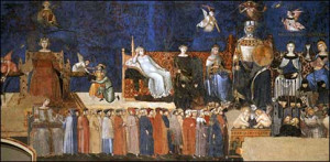 Ambrogio Lorenzetti. Allegory of Good Government , c1340. Palazzo ...