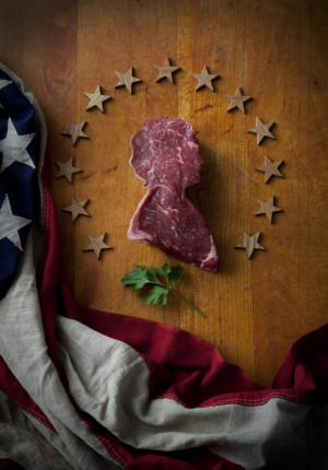 Meat America, Photo Series of Meat Carved to Look Like American Icons