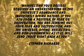 www.cosmicordering.net - Manifesting your desires quote from self-help ...