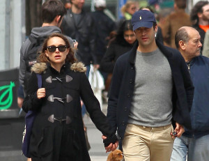 Natalie Portman Taking a stroll with Benjamin Millepied around the