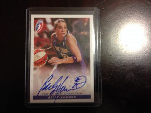 WNBA Becky Hammon 2006 Authentic Signed Card (New York Liberty)