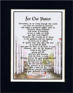 and poems thank you for being our pastor christian pastor