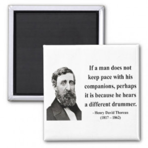 Thoreau Quote 4b Fridge Magnet