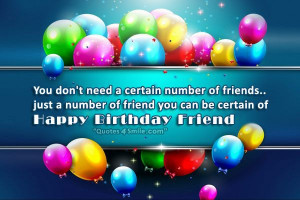 You don’t need a certain number of friends..