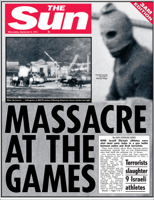 1972: Massacre at Munich Olympics