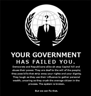 ... Anonymous Calls for Civil War to Overthrow the US Government [VIDEO