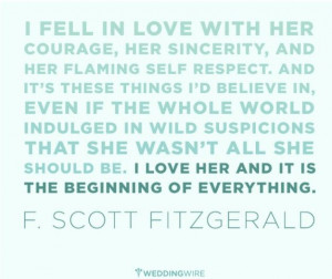 Scott Fitzgerald love quote