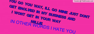 Hate U Quotes For Facebook ~ I Hate You Facebook Covers Page 4 ...