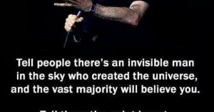 Home > Quotes > Quote on Religion and Belief by George Carlin