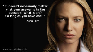 Inspirational and Motivational Quote from Hollywood Actress Anna Torv