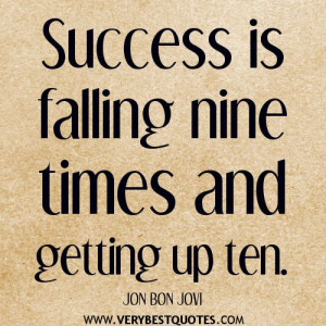 ve fallen & I CAN get up! or talent is falling nine times w/o ...