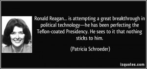 Ronald Reagan... is attempting a great breakthrough in political ...