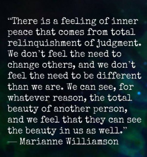 There is a feeling of peace that comes from total relinquishment of ...