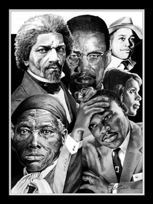 Civil Rights Collage Drawing by Elizabeth Scism - Civil Rights Collage ...