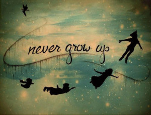 cute disney quotes sky childhood dreams stars peter pan never memories ...