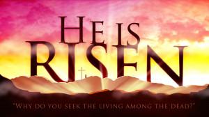 ... among the dead? He is not here, but has risen.” – Luke 24:5-6