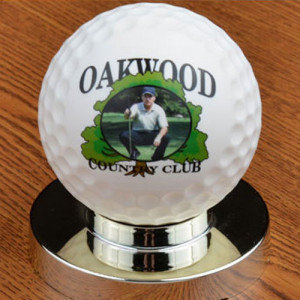 Personalized Trophy Golf Ball - Full Size Golf Ball Award