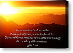 John Muir Quotes Canvas Prints - John Muir quote Canvas Print by ...
