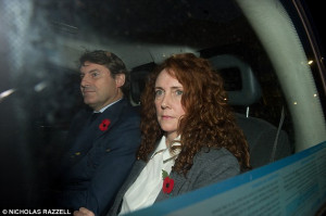 Couple: Rebekah Brooks (right) with her husband Charlie Brooks (left ...