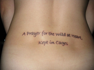 tattoo about living life free inked right on the lower back in simple ...