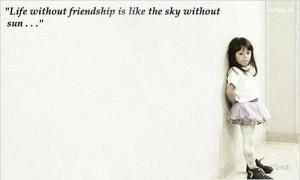 Happy Friendship Day Greetings Quote With Lonely Girl HD Wallpaper For ...