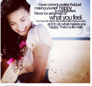 Great quote by Demi lovato