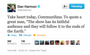 community dan harmon Six Seasons and a Movie nbc community the darkest ...