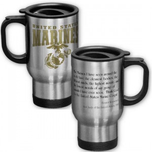 Travel Mug: Marines Quote Eleanor Roosevelt