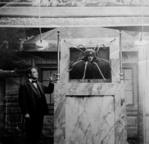 Emmy Hennings on stage as “truth-speaking” spider , 1915 [ + ]