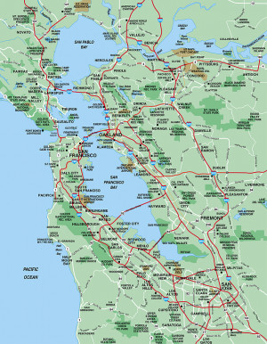Area Code Map For Northern California Bay